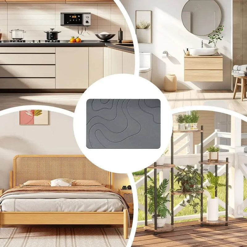 Tapete com Pedra Diatomita